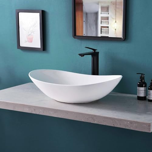 Bathivy-Oval-Bathroom-Vessel-Sink-205-x-126-Modern-Above-Counter-Vanity-Bowl-White-Ceramic-Porcelain-Art-Basin-Sinks-with-Pop-Up-Drain-Combo Bathivy Oval Bathroom Vessel Sink 205 x 126 Modern Above Counter Vanity Bowl White Ceramic Porcelain Art Basin Sinks with Pop Up Drain Combo