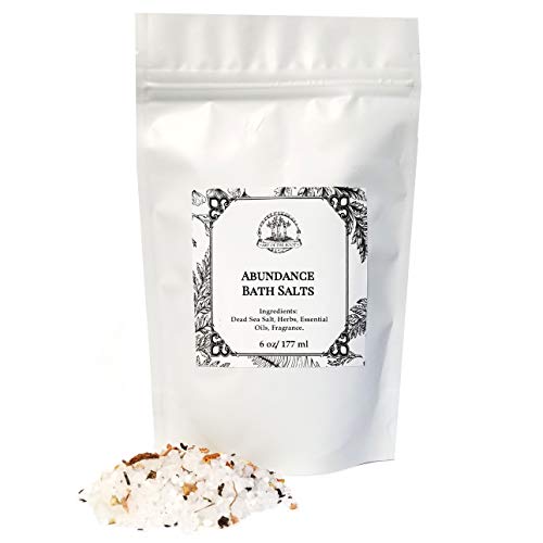 Abundance Herbal Bath Salts 6 oz for Manifestation, Prosperity & The Law of Attraction Hoodoo Voodoo Wiccan Pagan Magick