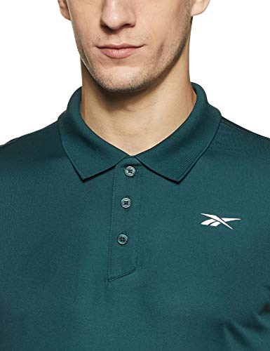 Image of Reebok Men's Solid Slim Fit Polo