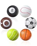 GreenHaven Funny Golf Balls Assorted Novelty Golf Balls Colorful Sportive Golf Training Balls for Practice Birthday Christmas Sports Gift for Kids Golfers Entertainment Holiday Decoration, 6 Pack