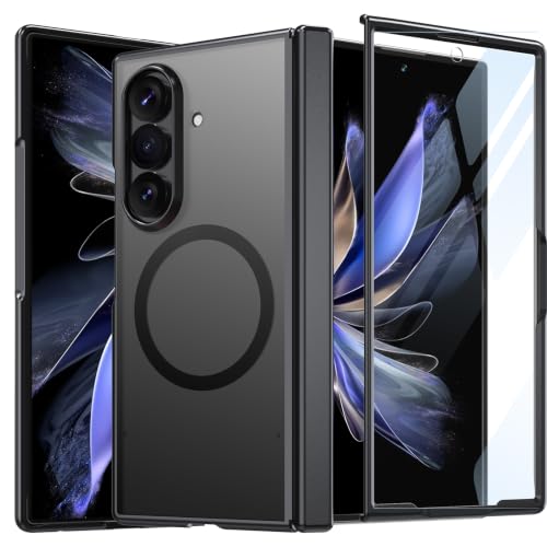 Image of WRJ for Samsung Galaxy Z Fold 8 Ultra Case Built-in Screen Protector,Black
