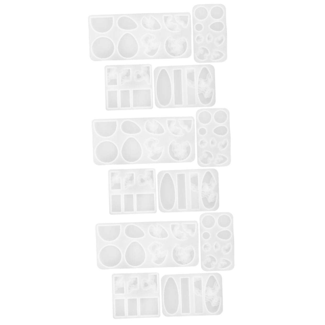 EXCEART 12pezzi Stampo Silicone Per Ciondoli Fai Te Mold Per Gioielli e Orecchini Materiale Resistente e Flessibile Per Creazioni Artistiche Personalizzate