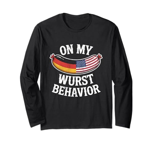 On My Wurst Behavior Oktoberfest Funny German American Flags TVc