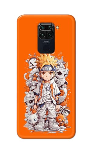Image of PRINTFIDAA Printed Hard Back Cover Case for Mi Redmi Note 9 Back Cover (Famous Anime Cartoon Character) -112