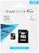 Produktbild TeamGroup TUSDH4GCL1003 Flash Card Micro-SD 4GB C10
