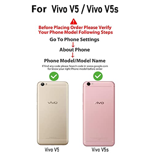 Image of Flip Cover Back Case for Vivo V5 / Vivo V5s | Premium Leather Finish | Inbuilt Pockets & Stand | Flip Cover Back Case for Vivo V5 / Vivo V5s (Black)