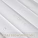 Vatge Door Curtains for Doorway, Folding Door Curtain Interior Closet Curtain for Bedroom, Bathroom, and Laundry Room, Pleated Door Curtains for Doorway,1 Panel with Tieback, W39 x L78, White