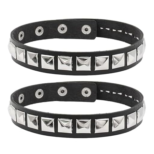 Gargantilla De 2 Piezas, Pulsera De Cuero, Gargantilla De Tachuelas Punk, Pulsera con Tachuelas De Heavy Metal Rock, Pulsera Gótica, Brazalete con Tachuelas | Ya disponible en tu tienda friki favorita! En mundofriki.es!