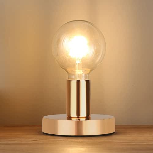 Helunsi Industrial Table Lamp, Gold E26 E27 Base Without Shade,