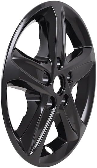 Coast to Coast 16" Black or Chrome Snap-On Wheel Skins - IMP464X/BLK Fits Chevy Malibu [2019-2025] (Black)
