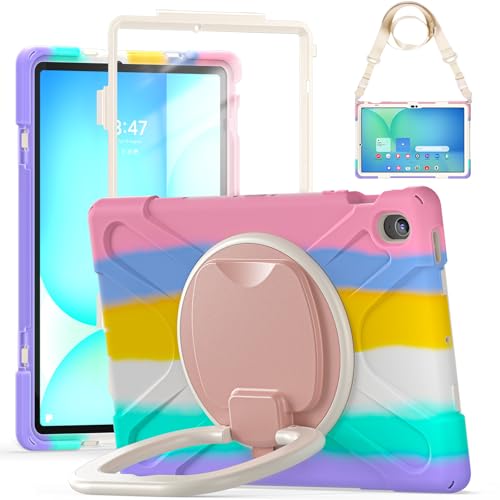 Coque antichoc Samsung Galaxy Tab S10 FE+ rotative avec film écran