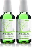 Sarakan Anti-Plaque Mouthwash (300 ml) | Formulated to Reduce Plaque and Tartar | Alcohol Free | Fluoride Free | Vegan (Pack of 2)