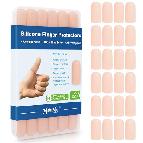 Gel Finger Cots Protectors, Silicone Covers, Bandages, Caps &amp; Sleeves, Nude