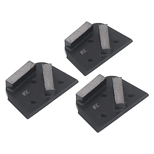 Happyfit 3pcs 30 sapatos de moagem de diamante de grão 2 dentes de diamante sapatos de polimento de