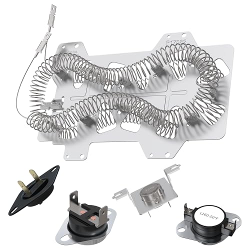 DV40J3000EW/A2 DV45H7000EW/A2 DV42H5000EW/A3 Heating Element Compatible with Samsung Dryer DC47-00019A Dryer Heating Element for DVE50M7450W DV42H5200EW DV48H7400EW DVE50R5400V by AMI PARTS