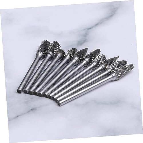 Set de 10 fresas rotativas de acero tungsteno para tallar miniatura 3