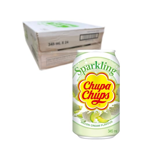 CHUPA CHUPS, Chupa Chups, Zumo de fruta Crema Espumosa de Melón, Multipack (24 X 345 ml)