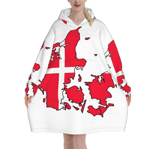 Couverture à capuche Danemark EdWal en flanelle douce