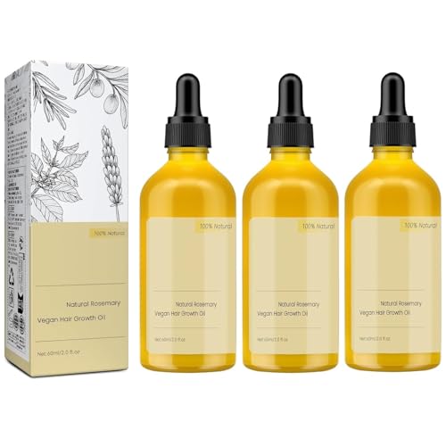 180 ML Natural Hair Growth Oil Carvenchi Organic Rosemary Oil for Dry Damaged and Growth Thin Hair.