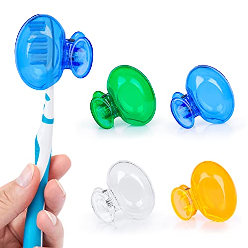 Fowecelt 4 Stück Zahnbürste Schutzkappe Zahnbürste Hülle, Zahnbürstenschutz Elektrische Zahnbürste Schutz Schutzhülle, für Reise (Grün, Blau, Orange, Transparent) Cover