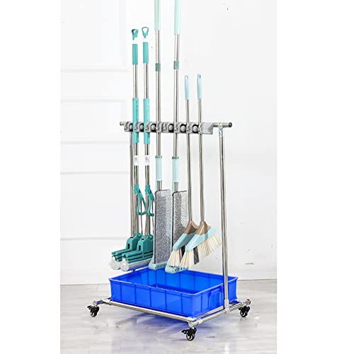 Chariot de nettoyage anti odeur pour ranger balais mouillés