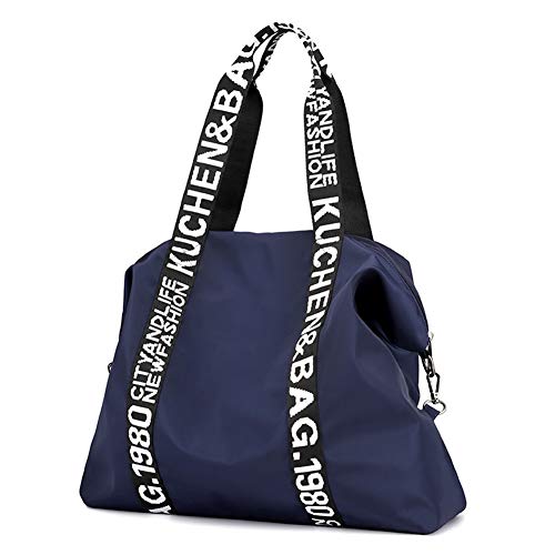 Bolso Bandolera Mujeres, Popoti Bolsas de Hombro Mano Nylon Totalizador del Monedero Mochila Escolar Portátil Billetera Multifuncional Crossbody Bag (Azul) Cover