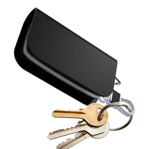 Yianyal Funda para llavero de coche, Funda protectora para llavero - Protector de cuero para llavero de coche - Caja de control inteligente antirrobo de lujo con entrada remota y llavero con