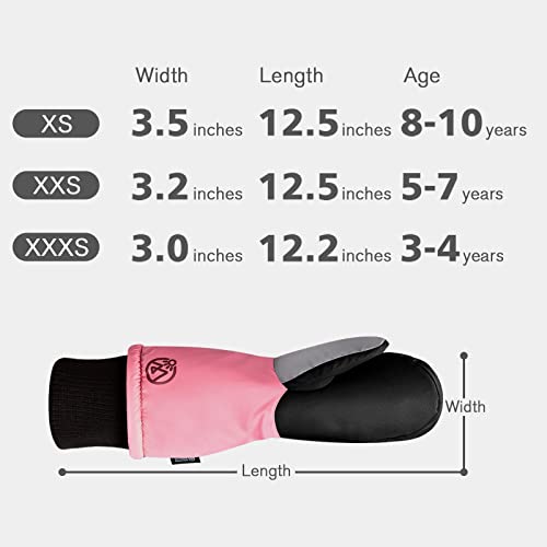 Outdoormaster Kids Ski Gloves, Kids Ski Mittens Long Cuff Waterproof Winter Gloves, Snow Gloves For Children Girls And Boys Skiing, Snowboarding - Unicorn - Xs #TOP4