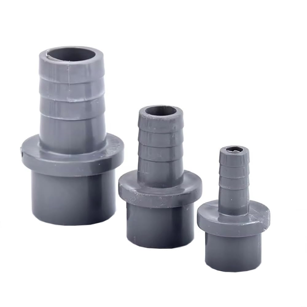 Conector Pagoda de PVC, Adaptador de Manguera de riego de jardín Plateado, diámetro Exterior de 20/25/32 mm, Compatible con mangueras de 5-25 mm.(20pcsx32mmx16mm)