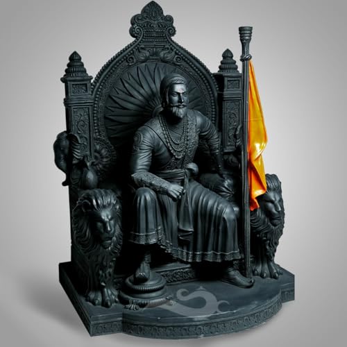 Image of Chatrapati Shivaji Maharaj Statue Big for Home, Mandir, Desk and Gifting - 10 Inches