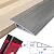 Door-Threshold-Ramps Floor-Transition-Strip 36 inch, Threshold 1/2'' ~ 3/5'', Thresholds Ramps for Doorways, Vinyl-Transition-Strip for Door/Floor (Wood grain gray)