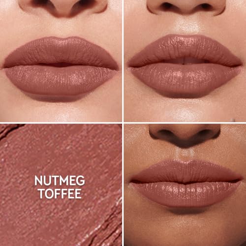 Image of Kiro Slickstick Luxe Matte Lipstick - Nutmeg Toffee, 2.4g | High-Pigment Velvet Matte Finish | Hydrating & Long-Lasting | Infused with Peptides & Hyaluronic Spheres | 12 Nude, Pink, Brown & Red Shades