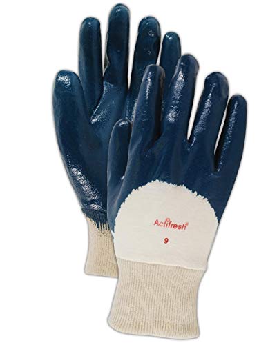 Magid Nitrile Coated Cotton Gloves, Excellent Grip, Smooth Coating - Size 10