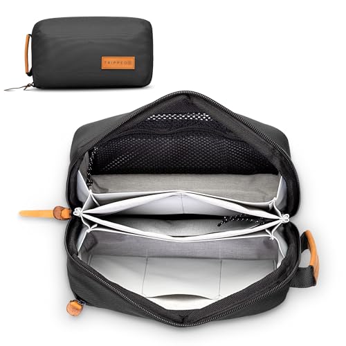 Tech Bag and Electronics Organizer Bag for Travel (Black)