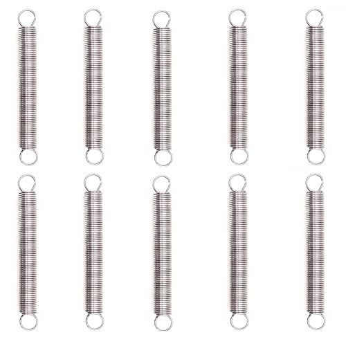 Extension Heavy Wire Diameter 0.6mm, Outer Diameter 6mm, Length 15-50mm, Extended Compressed Dual Hook Spring 10PCS Wire Hook ( Size : 45mm )