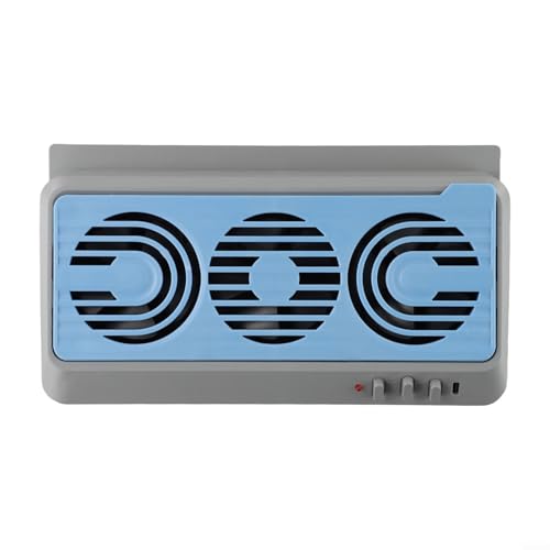 Ventilador de radiador de coche con energía solar, refrigeración eficiente con una salida de potencia de 5 W (gris)