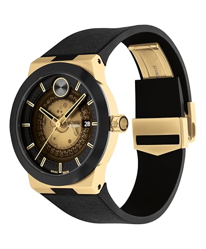 Movado Bold Fusion Men's Luxury Automatic Watch - Swiss Self-Winding Movement, Fabric Rubber Strap, Water Resistance 50 Meters (5ATM) - Classic Timepiece - Gift for Him - 43.5mm2