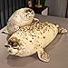 Lion de mer géant en Peluche Jouet de Remplissage Souple Animal Phoque Oreiller Simulation Pacifier poupée Mignon bébé Cadeau 85 cm