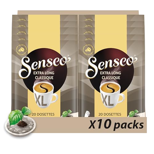 Senseo Xtra Long Classique 20 dosettes 250g - Lot de 10