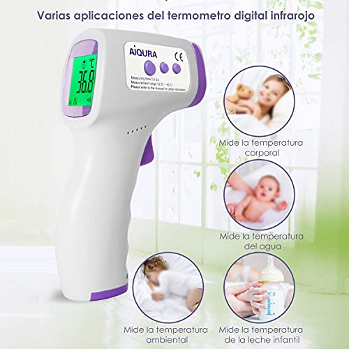 OFERTA Starthulp, infrarood thermometer, voor volwassenen en baby's, digitale thermometer, zonder contact… - Image 8