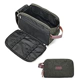 Kulturbeutel für Männer und Frauen, Macleria Herren Reise Kulturbeutel Organizer Dopp Kit Canvas Wasserabweisend Rasiertasche für Badezimmer und Reisezubehör, Herren Reisegröße Toilettenartikel