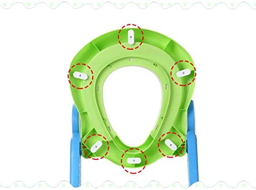 Toilette bébé rose type d'escalier pliant et cadre antidérapant - 5