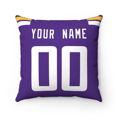 Image of ANTKING Throw Pillow 2 Pack Custom Any Name and Number Personalized Gift for Men Women Boys