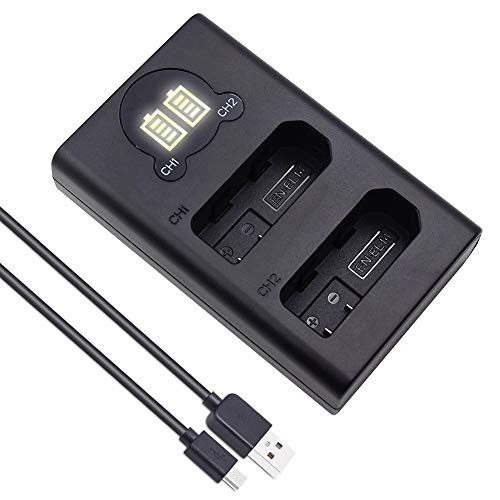 TKDY EN-EL14 EN-EL14A Battery Charger, Upgraded LCD Display Dual USB Charging for Nikon