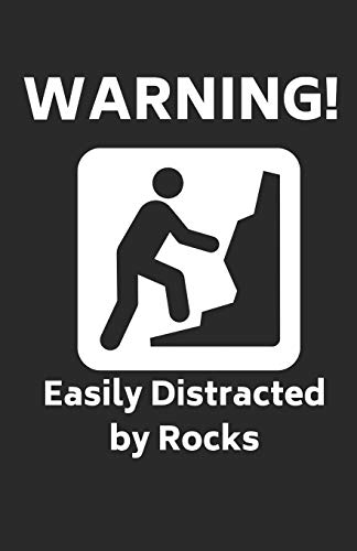 Warning! Easily Distracted By Rocks: Plain and lined paper for making sketches and notes whilst in the field. Perfect for Geology or Geography students. 200 sides/100pages