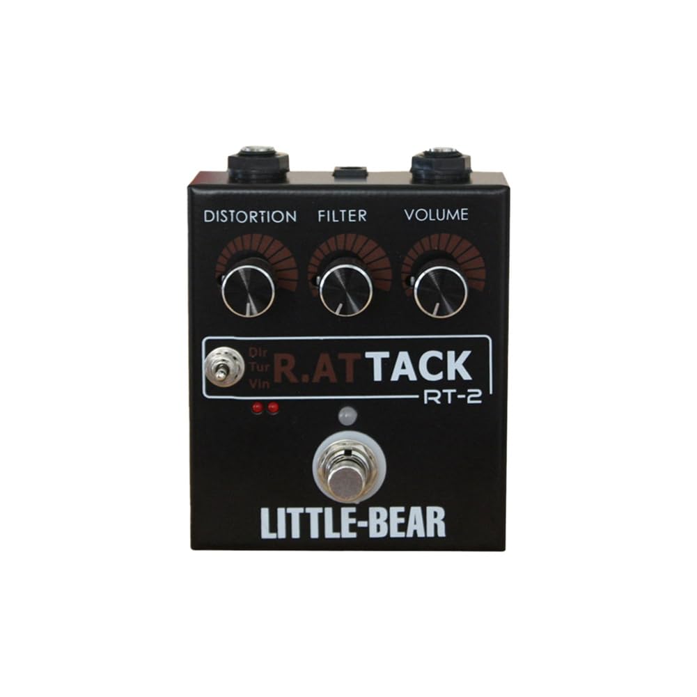 Effetti per chitarra a 3 velocità Effetti di distorsione del basso Pedale fuzzy LED RAT Effetti convenienza multifunzione