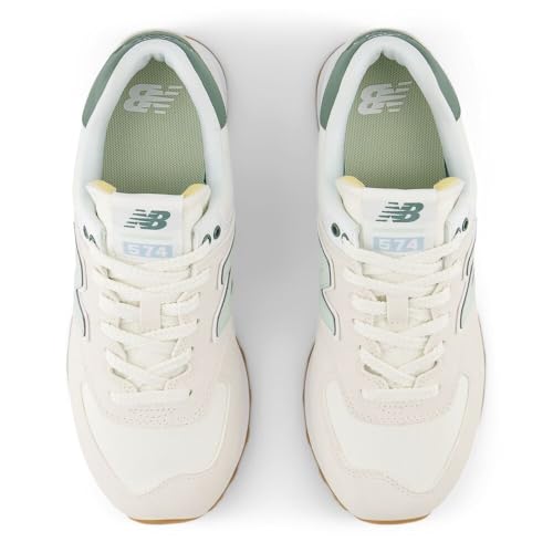 New Balance New Balance Women's 574 V2 Spring Sneaker, Sea Salt/New Spruce, 12 M