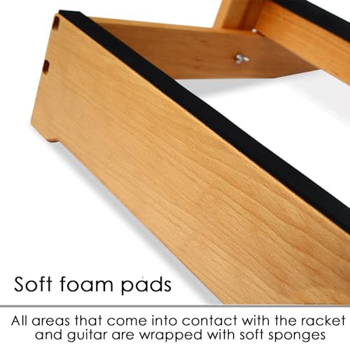 Support de rangement raquette tennis en bois pour optimiser votre entrée