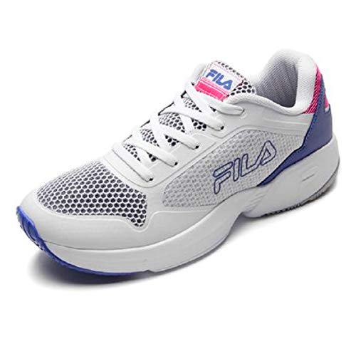 Tênis Extra Jog, Fila, Feminino, Branco/Azul/Rosa Pink, 34