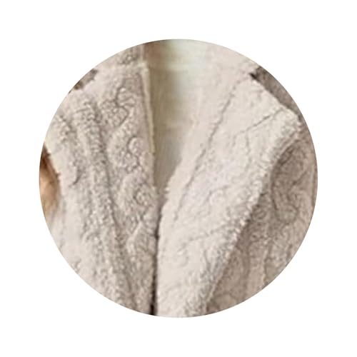 Womens Fleece Jacket Oversized Sherpa Coats Lapel Open Front Cardigans Fuzzy Loose Jackets Winter Warm Outwear3